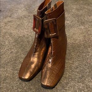 Jeffery Campbell Copper Metallic Boots